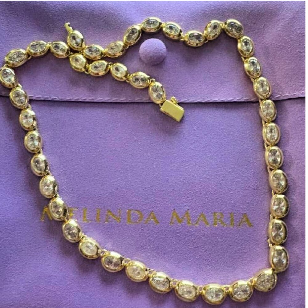 Melinda Maria She's a Boss Tennis Necklace - Picture 4 of 5